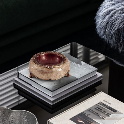 HMR - Retro European Shell Hand Sticker Decorative Resin Tabletop Storage Box Home Decoration