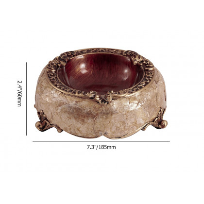 HMR - Retro European Shell Hand Sticker Decorative Resin Tabletop Storage Box Home Decoration