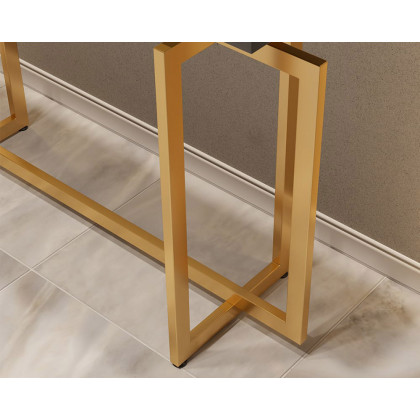 HMR Modern Narrow 47" Console Table with Storage Drawers - White