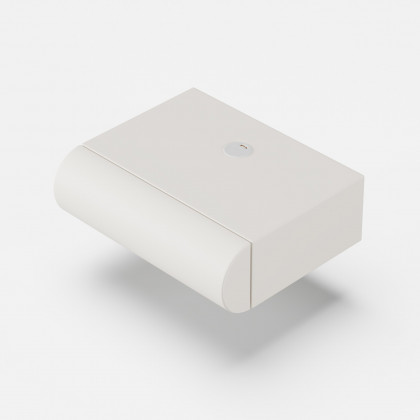 HMR Humply Modern Leather Smart Nightstand with Wireless Charger Drawers - White, 1-Drawer, Single