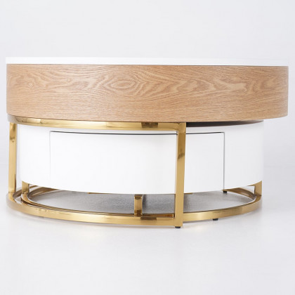 HMR - Nesnesis Extendable TV Stand & Lift-top Coffee Table Set