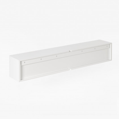 HMR - 69.3" Floating White TV Stand for Projector