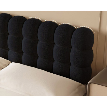 HMR - Modern Queen Tufted Upholstered Boucle Headboard Pillow