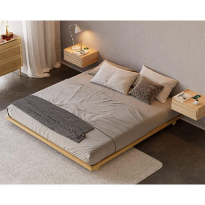 HMR Japanese Style Floor Bed - Natural, King