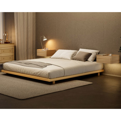 HMR Japanese Style Floor Bed - Natural, King