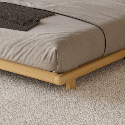 HMR Japanese Style Floor Bed - Natural, King