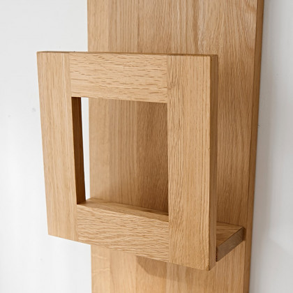 HMR - 2-Piece Wooden Wall Mounted Display Shelves Magazine Racks