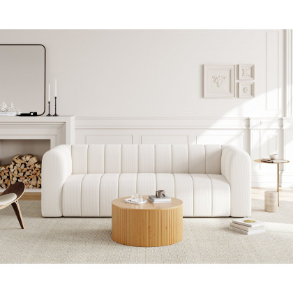 HMR - Modern 3-Seater Sofa with Velvet Upholstered