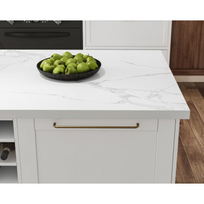 HMR - 72'' Modern Kitchen lsland with Wine Storage