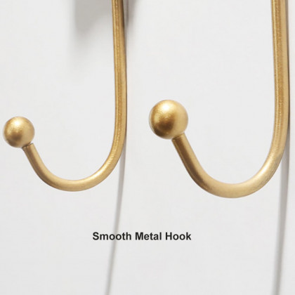 HMR - 31.5" Wide Metal 7-Hook Wall Mounted Coat Rack Modern Hallway Coat Stand