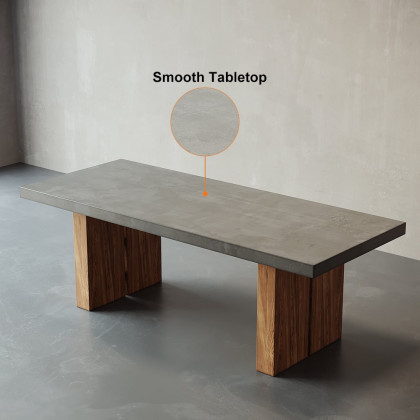 HMR Upoak Series Farmhouse Rectangle Wood Dining Table - Natural, 63"L x 27.6"W x 29.5"H