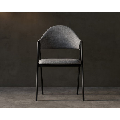 HMR Modern Dining Chairs with Linen Upholstery - Gray, 6-Pieces
