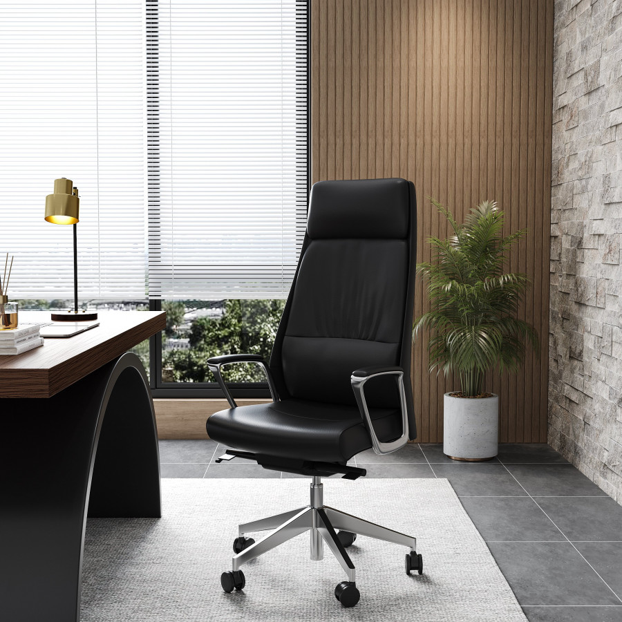 HMR - Ergonomic Adjustable High Back Lether Office Chair