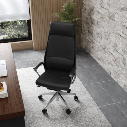 HMR - Ergonomic Adjustable High Back Lether Office Chair