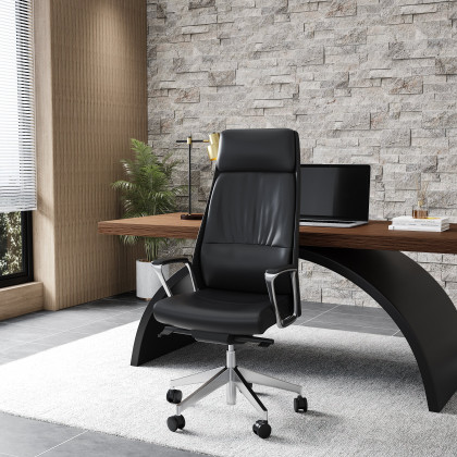 HMR - Ergonomic Adjustable High Back Lether Office Chair