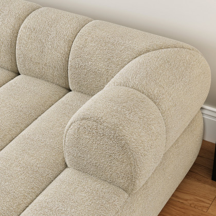HMR 118" 3-Piece Sectional Sofa with Chaise - Beige