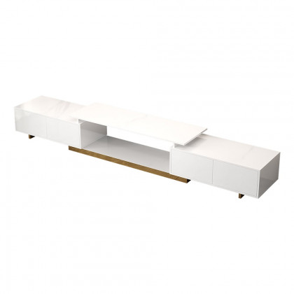 HMR Mordelle Extendable TV Stand with Storage (63"-95") - White