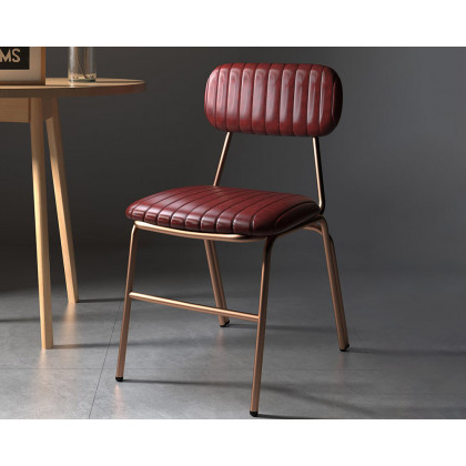 HMR - Modern Dining Chairs with Faux Leather Upholstery (Set of 2)