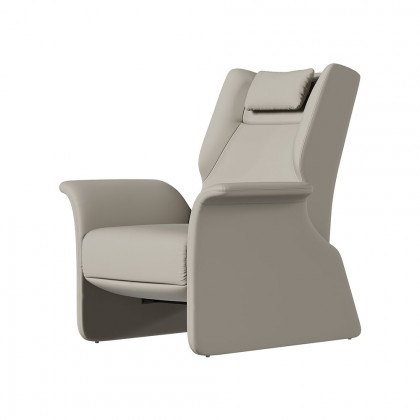 HMR - Modern Recliner Armchair with Adjustable Backrest Faux Leather Accent Chair Living Room