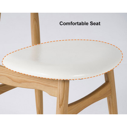 HMR Dining Set 70.9" Rectangle Dining Table - Natural, With 6 Chairs, Style C