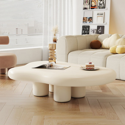 HMR - Extendable TV Stand & Abstract Coffee Table Set
