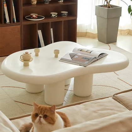 HMR - Extendable TV Stand & Abstract Coffee Table Set