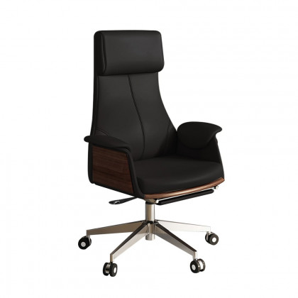 HMR Modern L-Desk Adjustable Electric Standing Desk & Office Chair Set - Black, Right Hand