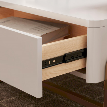 HMR - Rectangular Glass Lift Top Nesting Coffee Table Set