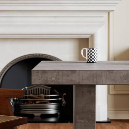 HMR Upoak Series Farmhouse Rectangle Wood Dining Table - Gray, 78.7"L x 39.4"W x 29.5"H