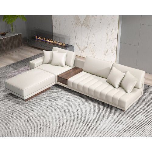 HMR - 126" L-Shaped Modular Sectional with Chaise & Ottoman HMR - 126" L-Shaped Modular Sectional with Chaise & Ottoman