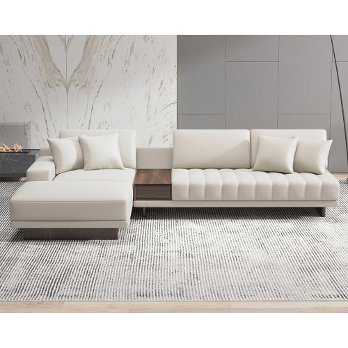 HMR - 126" L-Shaped Modular Sectional with Chaise & Ottoman HMR - 126" L-Shaped Modular Sectional with Chaise & Ottoman