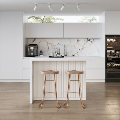 HMR Kitchen Island with Storage - White, 50”/1270mm, Engineered Wood