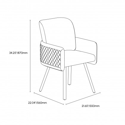 HMR - Modern Swivel Dining Chairs with PU Leather Upholstery White
