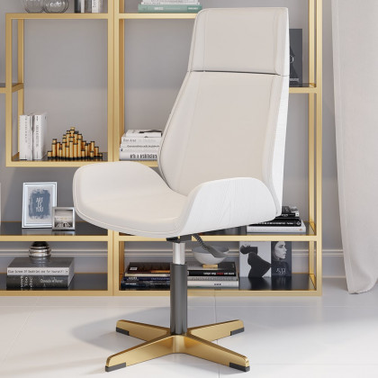 HMR - Modern Home Office Chair with Upholstered High Back