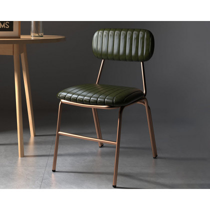 HMR - Modern Dining Chairs with Faux Leather Upholstery (Set of 2)