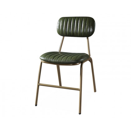 HMR Modern Dining Chairs with Faux Leather Upholstery (Set of 4) - Green