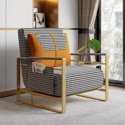 HMR - 77" Twin Linen Convertible Sleeper Sofa Bed Chair