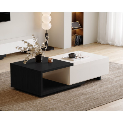 HMR - Quoint Extendable Coffee Table with 2 Drawers (47"-69")
