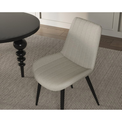 HMR Dining Set 67"-79" Extendable Dining Table - Black, Style C, With 8 Chairs