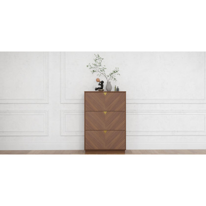 HMR - Capet Walnut Narrow Shoe Storage Cabinet with Flip Down Large Capacity up to 20 Pairs