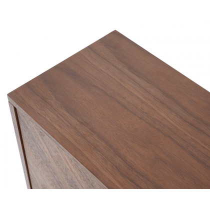 HMR - Capet Walnut Narrow Shoe Storage Cabinet with Flip Down Large Capacity up to 20 Pairs
