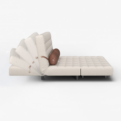 HMR - Queen Corduroy Futon Sofa Bed Folding Sleeper Sofa