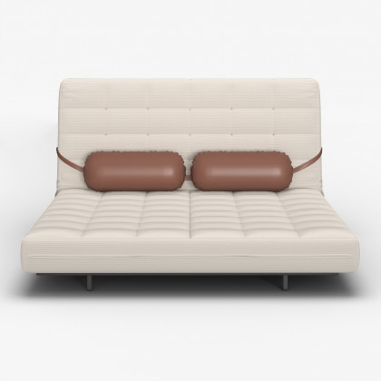 HMR - Queen Corduroy Futon Sofa Bed Folding Sleeper Sofa