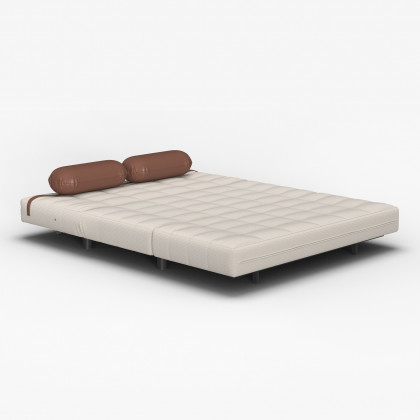 HMR - Queen Corduroy Futon Sofa Bed Folding Sleeper Sofa