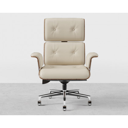HMR Modern L-Shape Executive Desk & Office Chair Set - White, 70.9"L x 70.9"W x 29.5"H, Left Hand