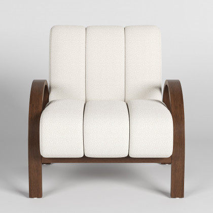HMR - Boucle Ash Wood Accent Chair