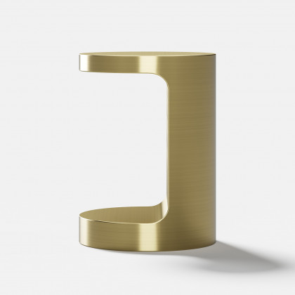 HMR - C Shaped Side Table Gold Cocktail Table