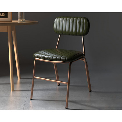 HMR - Modern Dining Chairs with Faux Leather Upholstery (Set of 2)
