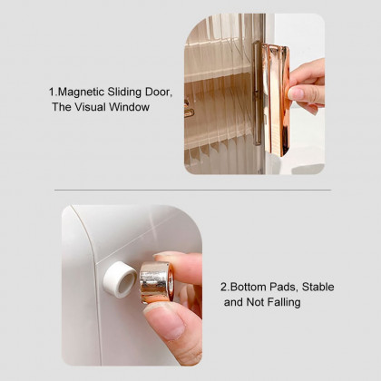 HMR - Morden White Mount & Desktop Router Box Cable Management Decorative Storage Shelf