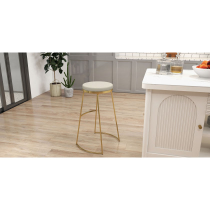 HMR - Modern 60" Extendable White Kitchen Island with Storage Faux Marble Kitchen Cabinet